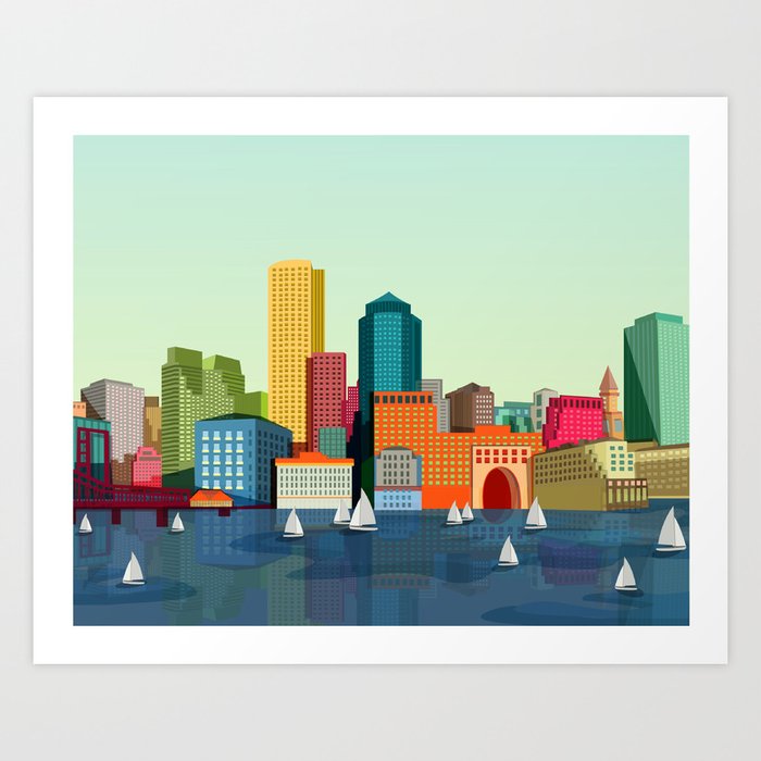 City Boston Art Print