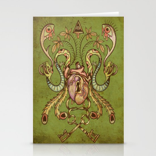 Under Lock and Key Stationery Cards