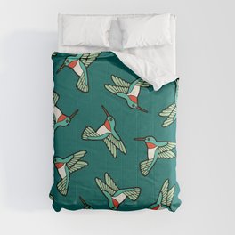 Hummingbird Pattern Comforter