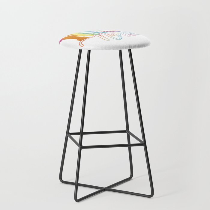 Tye Die Nicu Nurse Bar Stool