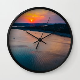 Sunset at Lake Travis Wall Clock