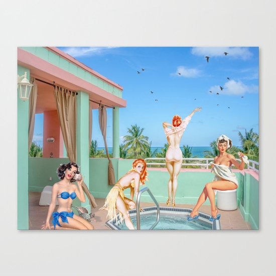 MIAMI BEACH Canvas Print