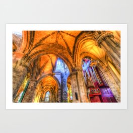 St Giles Cathedral Edinburgh Scotland Art Print