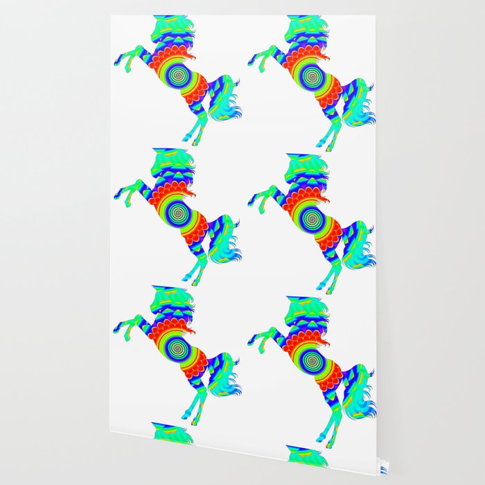 Rainbow Spiral Star Unicorn Design Poop Emoji Wallpaper By Green Cow Society6