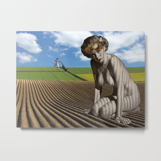 Out in the Field Metal Print
