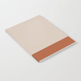 Minimalist Solid Color Block 1 in Putty and Clay Notebook