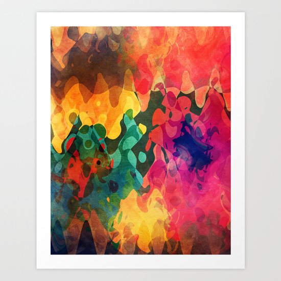 Color y psicodelia Art Print