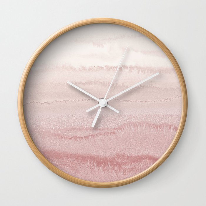 WITHIN THE TIDES - BALLERINA BLUSH Wall Clock