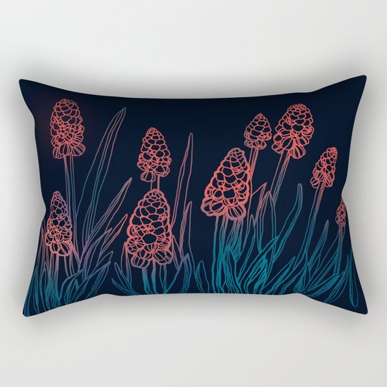 Hyacinths in the night Rectangular Pillow