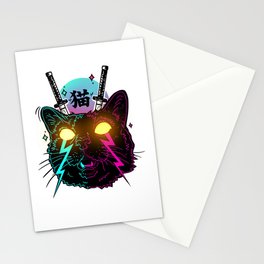 Cyber Cat Stationery Card