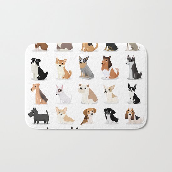 Dog Overload - Cute Dog Series Bath Mat