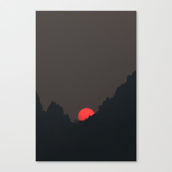Vang Vieng Sunset (portrait) Canvas Print