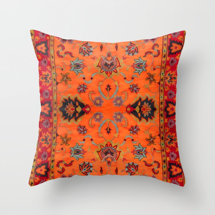 Sunset Serenade: Artistic Heritage in Moroccan Bohemian Bliss Throw Pillow