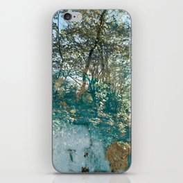 Aqua blue forest 2 iPhone Skin