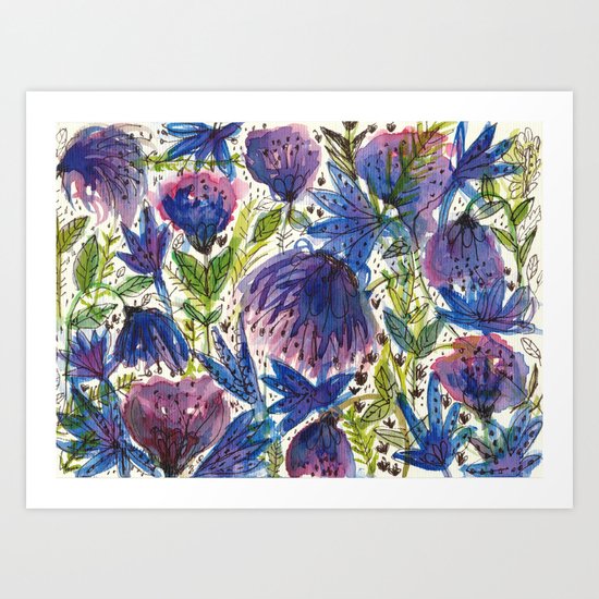 Wild Flowers Art Print