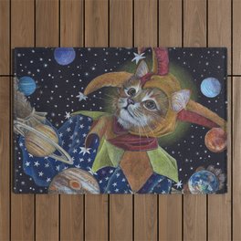 Juggling the Planets Outdoor Rug