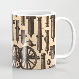 Vintage Cannon & Artillery Diagrams (1907) Coffee Mug