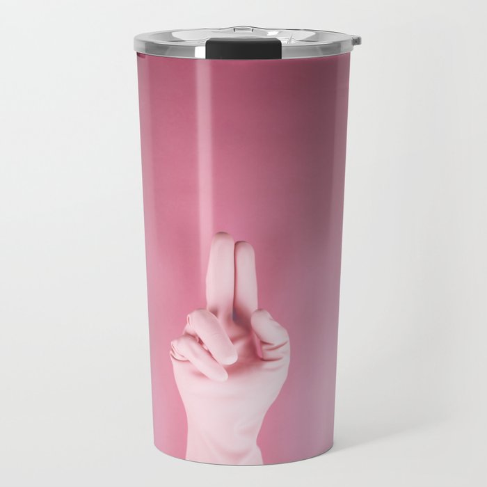 Mighty pink glove Travel Mug
