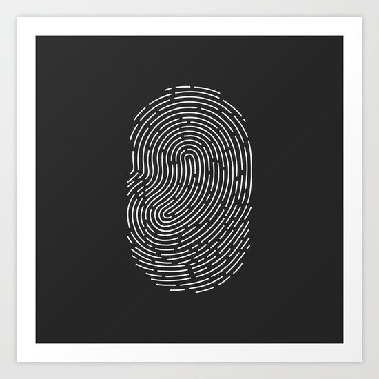 Fingerprint Art Print