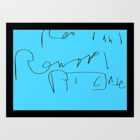 Renoir Signature Forgery Series 2012 Art Print