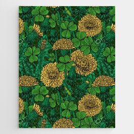 The meadow in green and yellow Jigsaw Puzzle