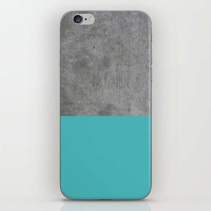 Concrete x Blue iPhone Skin