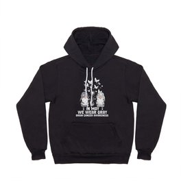 We Carry Gray Brain Cancer Awareness Gnomes Butterfly In May Hoody