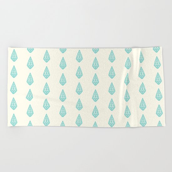 Happy Briolette Gems Beach Towel