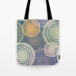 Flower Vibes - dark blue background  Tote Bag