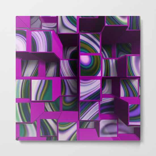 Cube Metal Print