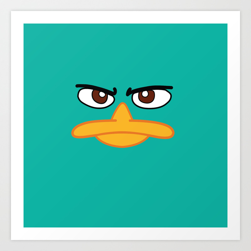 Perry The Platypus Art Print By Maggiecellucci Society6