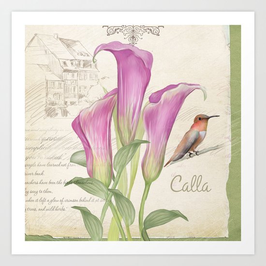 Macro flower #11 Art Print