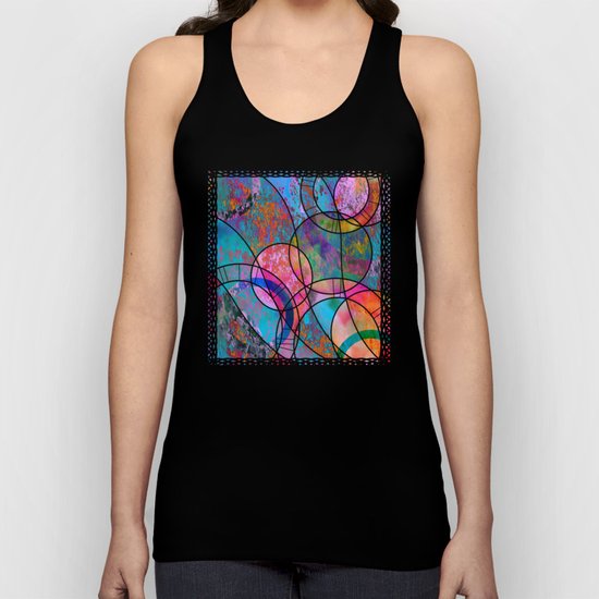 Vibrant Circles Unisex Tank Top
