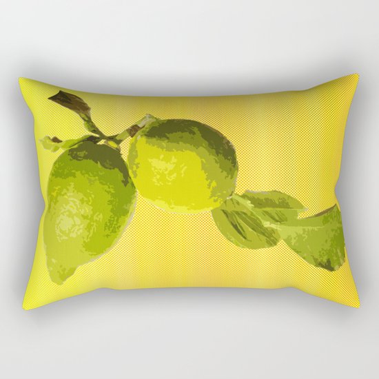 Summer Time Lime Rectangular Pillow