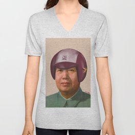 Helmet Mao V Neck T Shirt