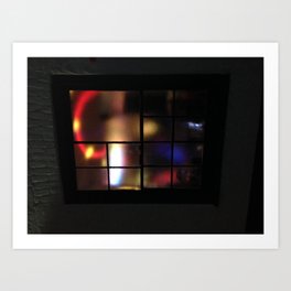 Muffled Lights Art Print | Photo, Window, Color, Digital, Lights, Frostedglass 