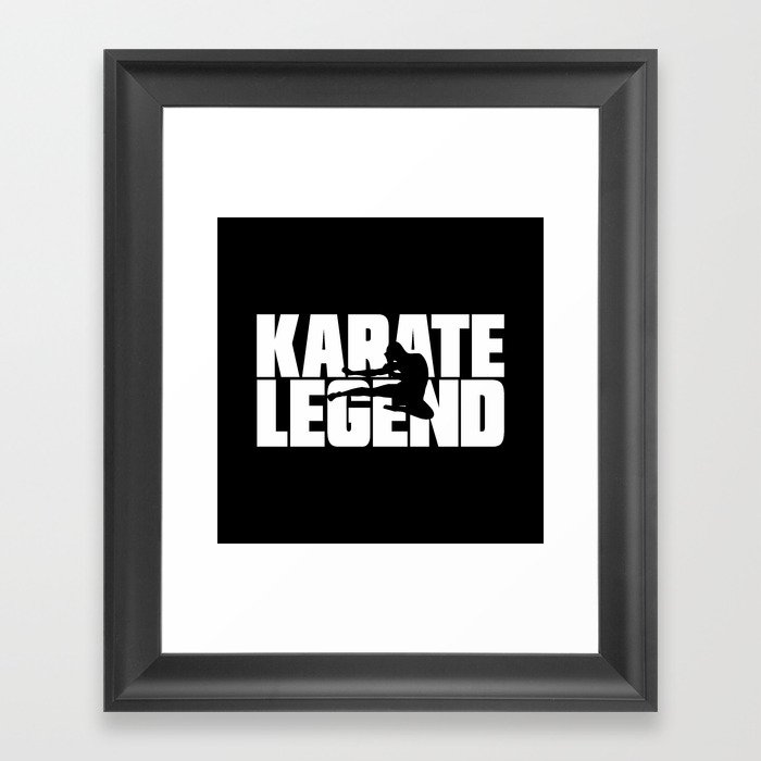 Karate Legend Framed Art Print