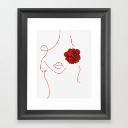Scarlet Begonias  Framed Art Print