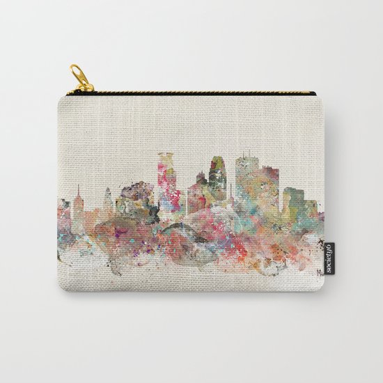 minneapolis city skyline Carry-All Pouch