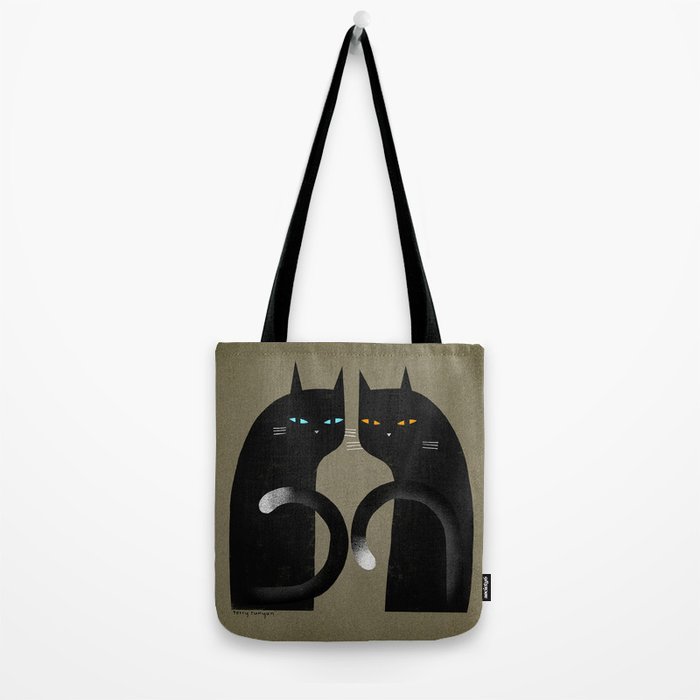 simple black tote bag