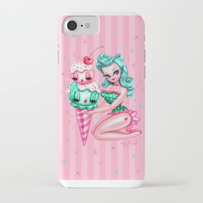 Ice Cream Pinup Doll iPhone Case