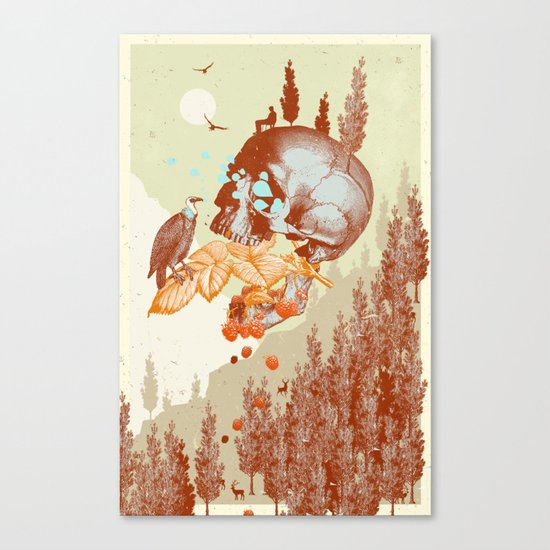 RASPBERRY MOUNTAIN Canvas Print