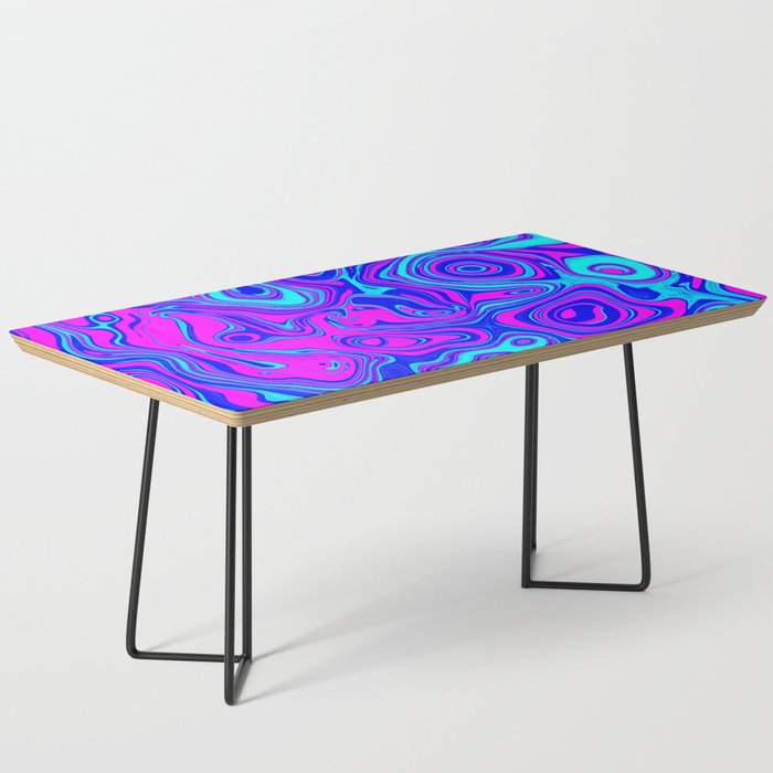 Liquid Color Pink and Blue Coffee Table