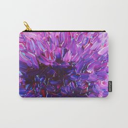 LOTUS BLOSSUM - Beautiful Purple Floral Abstract, Modern Decor in Eggplant Plum Lavender Lilac Carry-All Pouch