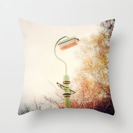 Vintage Streetlamp Throw Pillow