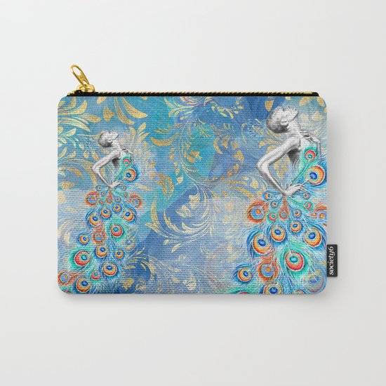 Feather peacock #17 Carry-All Pouch