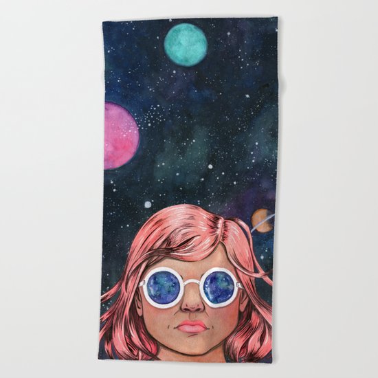 The Universe In Your Eyes Beach Towel