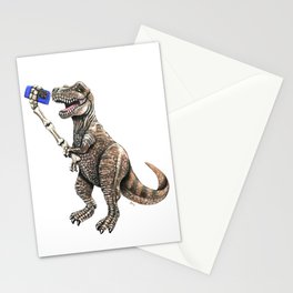 "Selfiesaurus" - T-Rex Dinosaur Selfie Stationery Card