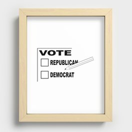 Vote Paper Recessed Framed Print