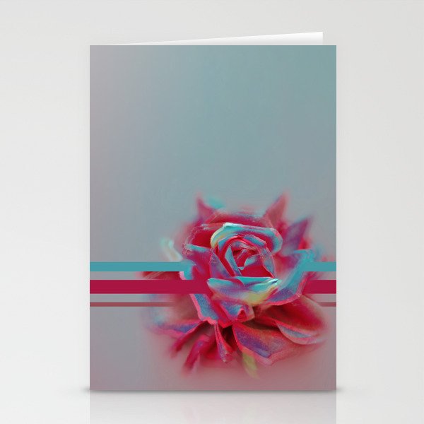 NEON ROSE Stationery Cards